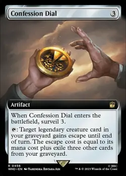 1x (456) Confession Dial - EXTENDED ART MTG Doctor Who NM Magic Regular - Image 1