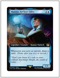 1x Matoya, Archon Elder, Extended Art, Final Fantasy, Magic MTG NM - Image 1