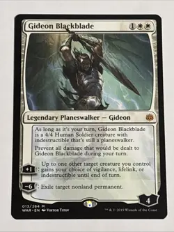 MTG War of the Spark Gideon Blackblade 013/264 NM Mythic - Image 1