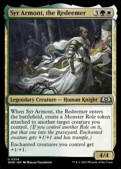 1x Syr Armont, the Redeemer - Foil MTG Wilds of Eldraine NM Magic Foil - Image 1