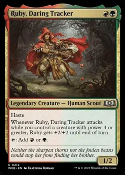 1x Ruby, Daring Tracker MTG Wilds of Eldraine NM Magic Regular - Image 1