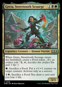 1x Greta, Sweettooth Scourge - Foil MTG Wilds of Eldraine NM Magic Foil - Image 1