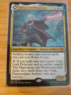 MTG Urza, Lord Protector 225 The Brothers' War M/NM Free UK P&P - Image 1