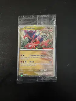 Pokemon TCG Koraidon Temporal Forces 2024 GameStop Promo Card New Sealed - Image 1
