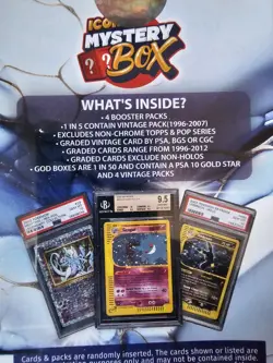 4 PACK POKEMON MYSTERY SET-ALL VINTAGE-2 HOLO/1 PSA HOLO/1 GRADE 10/4 Boosters - Image 5