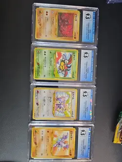 Vintage Pokemon Japanese CGC 9.5 10 Lot of 4 Gold, Silver, to a New World - Image 1