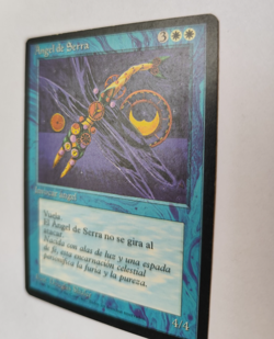 Serra Angel Spanish Mtg MISPRINT. Printed with Time Elemental picture (GD) - Image 3
