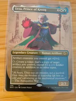 MTG Urza, Prince of Kroog (Borderless) 296 The Brothers' War M/NM Free UK P&P - Image 1
