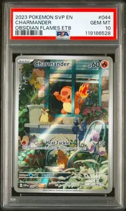 Charmander SVP 044 PSA 10 - Pokemon Black Star Promo Obsidian Flames ETB - GEM M - Image 1