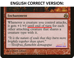 Shared Animosity Japanese Mtg MISPRINT. Missing "until end of turn" - Image 5