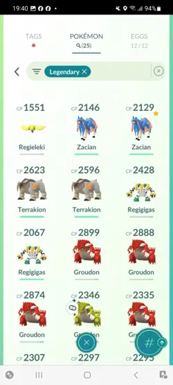 Pokemon Go (Stage 37) Shiny Legendary Groudon ( 25 Legendarys ) - Image 3