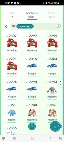 Pokemon Go (Stage 37) Shiny Legendary Groudon ( 25 Legendarys ) - Image 4