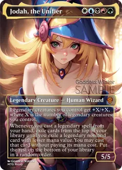 MTG - Jodah, the Unifier - Fanart Borderless Style - EDH / Playtest - Image 1