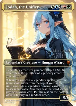 MTG - Jodah, the Unifier - Fanart Borderless Style - EDH / Playtest - Image 1