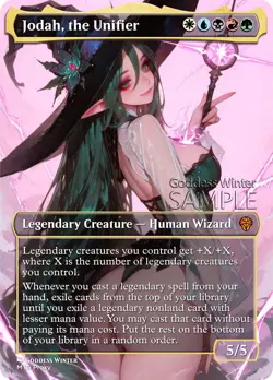 MTG - Jodah, the Unifier - Fanart Borderless Style - EDH / Playtest - Image 1