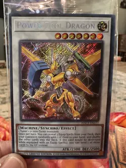 Yugioh! LP Power Tool Dragon - CT06-EN001 - Secret Rare - Limited Edition Lightl - Image 1