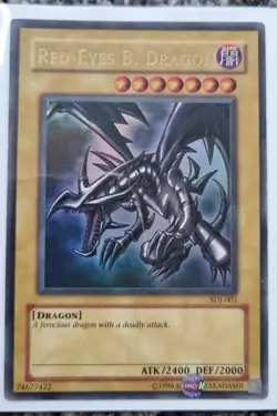 Red-Eyes Black Dragon - Yugioh TCC - Ultra Rare - LP- Unlimited Ed - Free UK P&P - Image 1