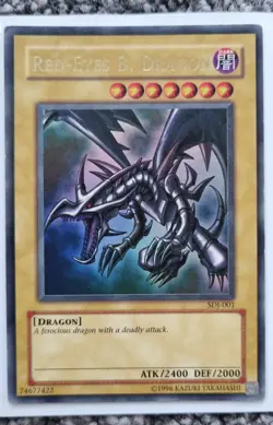 Red-Eyes Black Dragon - Yugioh TCC - Ultra Rare - LP- Unlimited Ed - Free UK P&P - Image 2