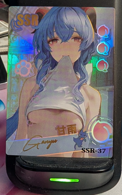 Ganyu Genshin Impact SSR-37 Peach Party Goddess Story Anime Waifu Card - Image 1