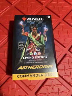 Magic The Gathering Aetherdrift Commander Deck - Living Energy 100-Card Deck +2 - Image 1