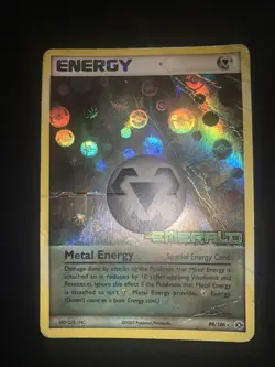 Metal Energy Holo Ex Emerald 88/106 Card pokemon eng English Stamped Reverse - Image 1
