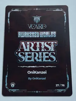V Card Awakened Worlds OniKanzei Box Topper 1st Edition Artist Series - Image 3