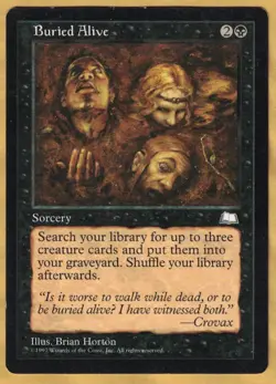 Buried Alive (Weatherlight, Uncommon, English, 1997) MTG - Image 1