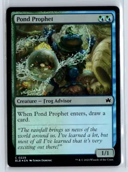 FOIL Pond Prophet Bloomburrow Common - MTG Magic the Gathering Card - Image 1