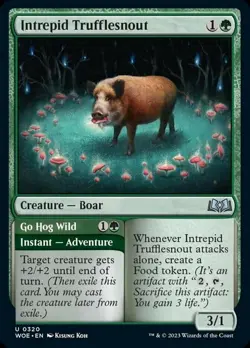 1x (320) Intrepid Trufflesnout // Go Hog Wild - FOIL - JUMPSTART EXCLUSIVE MTG W - Image 1