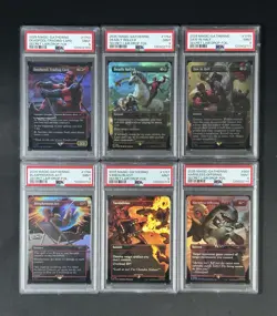 DEADPOOL - RAINBOW FOIL MTG Marvel Secret Lair Complete Set x6 PSA 9 SEQUENTIAL - Image 1