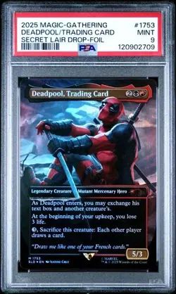 DEADPOOL - RAINBOW FOIL MTG Marvel Secret Lair Complete Set x6 PSA 9 SEQUENTIAL - Image 2