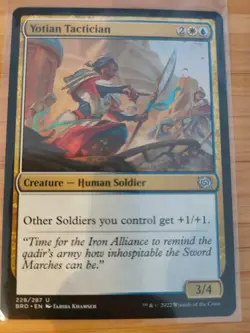MTG Yotian Tactician 228 The Brothers' War M/NM Free UK P&P - Image 1