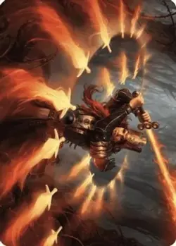 1x Art Series (38/81) - Heartflame Duelist MTG Wilds of Eldraine NM Magic Regula - Image 1