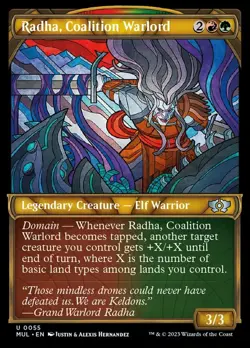 1x Radha, Coalition Warlord - Foil MTG March of the Machine Multiverse Legends N - Image 1