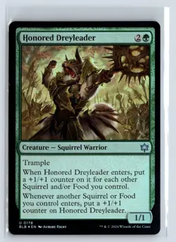 FOIL Honored Dreyleader Bloomburrow Uncommon - MTG Magic the Gathering Card - Image 1
