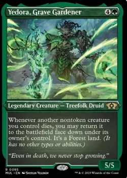 1x (95) Yedora, Grave Gardener - ETCHED FOIL MTG March of the Machine Multiverse - Image 1