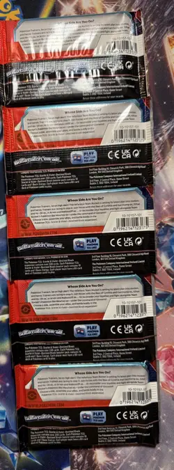 Pokemon SV Destined rivals 5 loose packs sealed brand new - Image 2