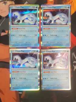 X4 Playset - Chien-Pao 057/182 Sv04: Paradox Rift Holo - Pokemon - NM/M - Image 1