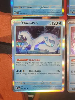 X4 Playset - Chien-Pao 057/182 Sv04: Paradox Rift Holo - Pokemon - NM/M - Image 2