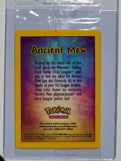 2000 MINT Pokemon Ancient Mew Pokemon Movie Promo Double Holo Card Rare Sealed - Image 2