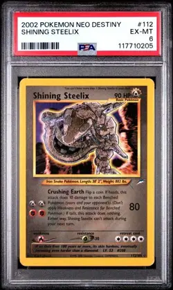 PSA 6- 20002 Pokemon Neo Destiny SHINING STEELIX #112 (0205) - Image 1