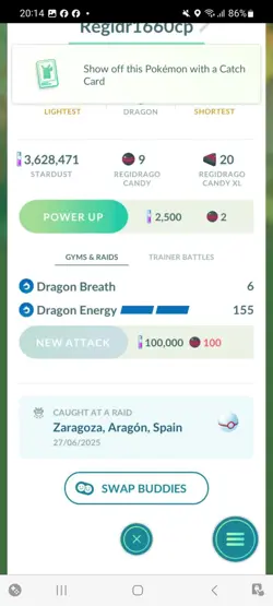 Pokemon Go Legendary Shiny Regidrago - Image 2