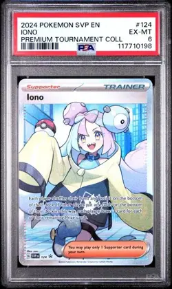 PSA 6 - 2024 Pokemon SVP EN IONO Premium Tournament Collection #124 (0198) - Image 1
