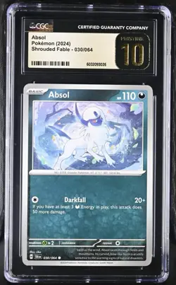 Pokemon LOT Poochyena Reverse + Absol CGC 10 PRISTINE. Buyer Request - Image 2