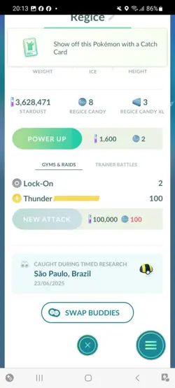 Pokemon Go Legendary Shiny Regice - Image 2