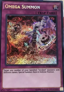 1x (NM) Omega Summon - FUEN-EN037 - Secret Rare - Unlimited Edition YuGiOh - Image 1