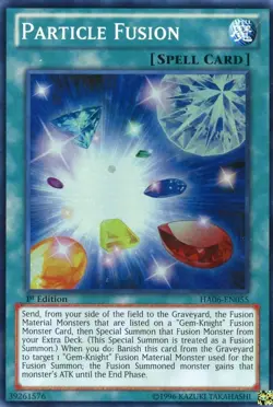 1x (EX) Particle Fusion - HA06-EN055 - Super Rare - 1st Edition YuGiOh - Image 1