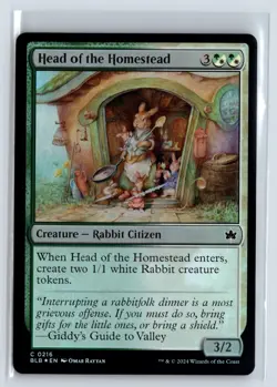 FOIL Head of the Homestead Bloomburrow - MTG Magic the Gathering Card - Image 1