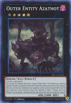 1x (EX) Outer Entity Azathot - SHVA-EN018 - Secret Rare - 1st Edition YuGiOh - Image 1