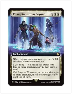 1x Champions from Beyond, Extended Art, Final Fantasy, Magic MTG NM - Image 1